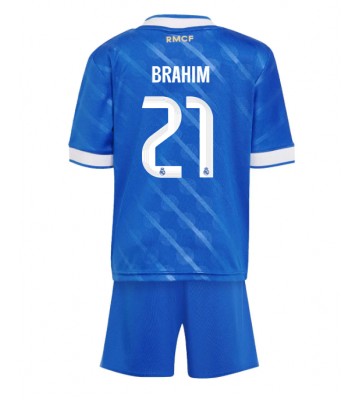 Real Madrid Brahim Diaz #21 Replik 3rd trikot Kinder 2025-26 Kurzarm (+ Kurze Hosen)